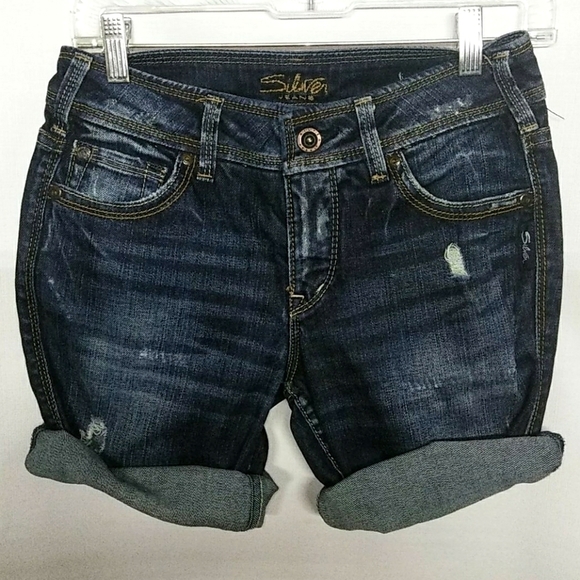 Silver JEANS Distressed Julia 27 Cutoff Sh… - Picture 3 of 10